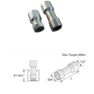 M10 UNISTRUT SOCKET 41X21MM