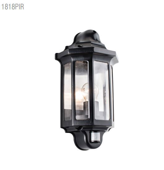 PIR EXTERNAL HALF LANTERN