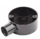 TERMINAL BOX / STOP END 20mm PVC BLACK