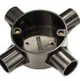 4WAY INTERSECTION BOX 20mm BLACK