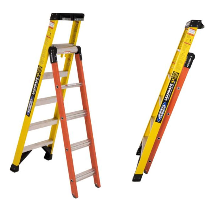 LEANSAFE X3 FIBRE GLASS STEP/ LADDER