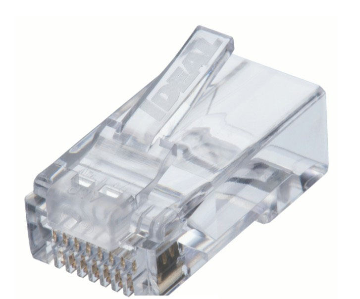 RJ45 PLUG FEED THRU PK25
