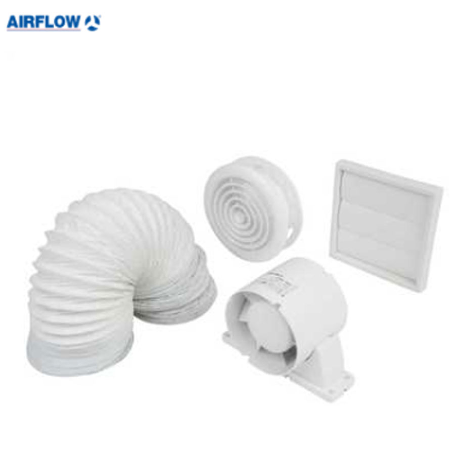 100mm IN-LINE SHOWER FAN KIT TIMER