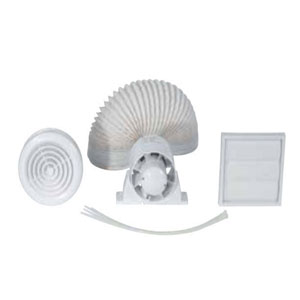 100mm INLINE FAN LIGHT C/W TIMER /CHR/WH