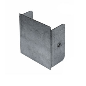 TRUNKING END CAP 2X2 GALV STEEL