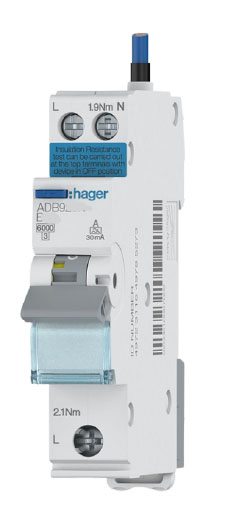 RCBO REDUCED HEIGHT 6AMP 1POLE