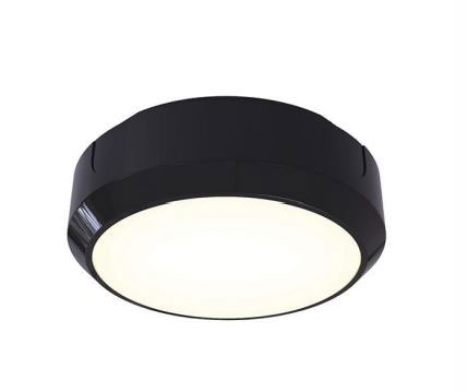 14W CCT ROUND BLACK LED EMERG