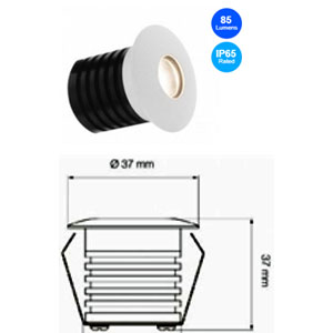 MARKER LIGHT WHITE TRIM LED