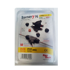 LITTLE JOINT THROUGH BLACK 2x2.5mm IP69