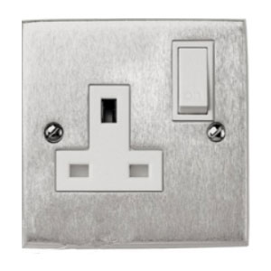 Socket Switched Single Plain Plate