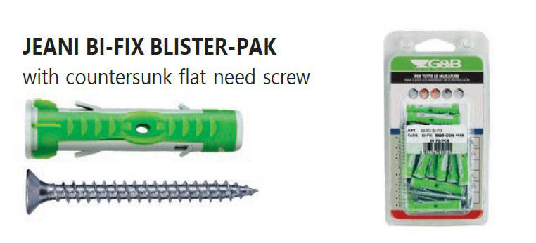 8x45 BI-FIX ANCHOR PACK 25