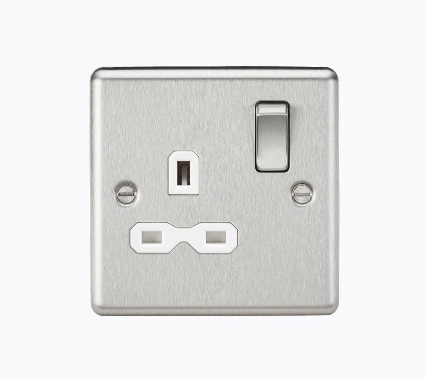 1GANG SWITCH SOCKET BC WHI