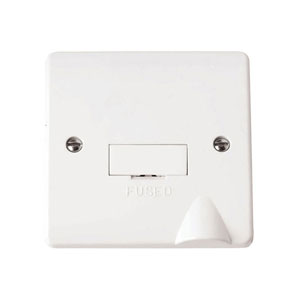 SPUR UNSWITCHED 13A C/W FLEX OUTLET