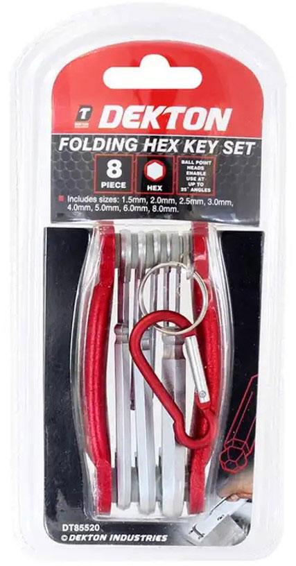 8PCE HEX KEY SET 1.5mm - 8mm