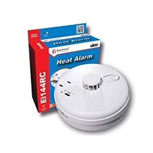 HEAT DETECTOR MAINS WITH BATTERY