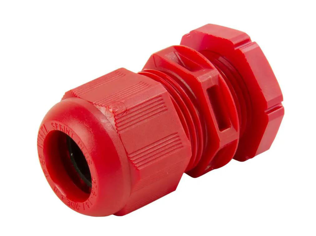 20mm PVC CABLE GLAND RED C/W NUT (10100614)