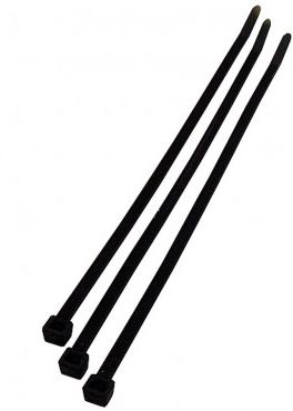 300X7.8mm THICKER BLACK CABLE TIES