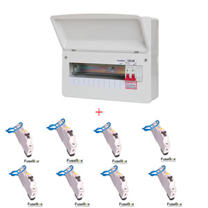 11WAY CONSUMER UNIT C/W 8 RCBO