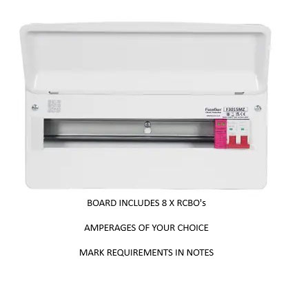 15WAY CONSUMER UNIT C/W SPD   8 RCBO