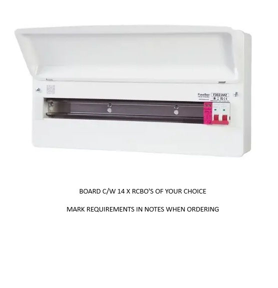21 WAY BOARD C/W SPD   14 RCBO