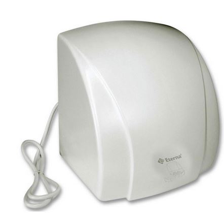 WHITE STEEL HAND DRYER AUTOMATIC