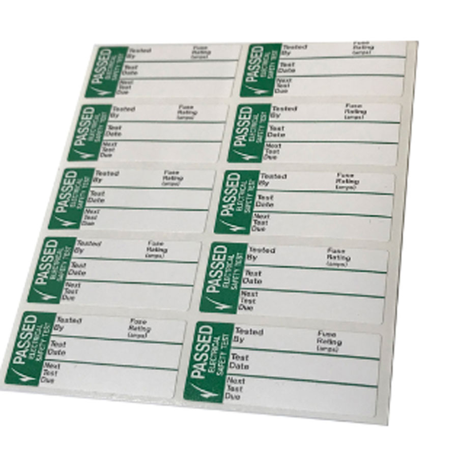 PASS TEST LABELS SML (PK50)