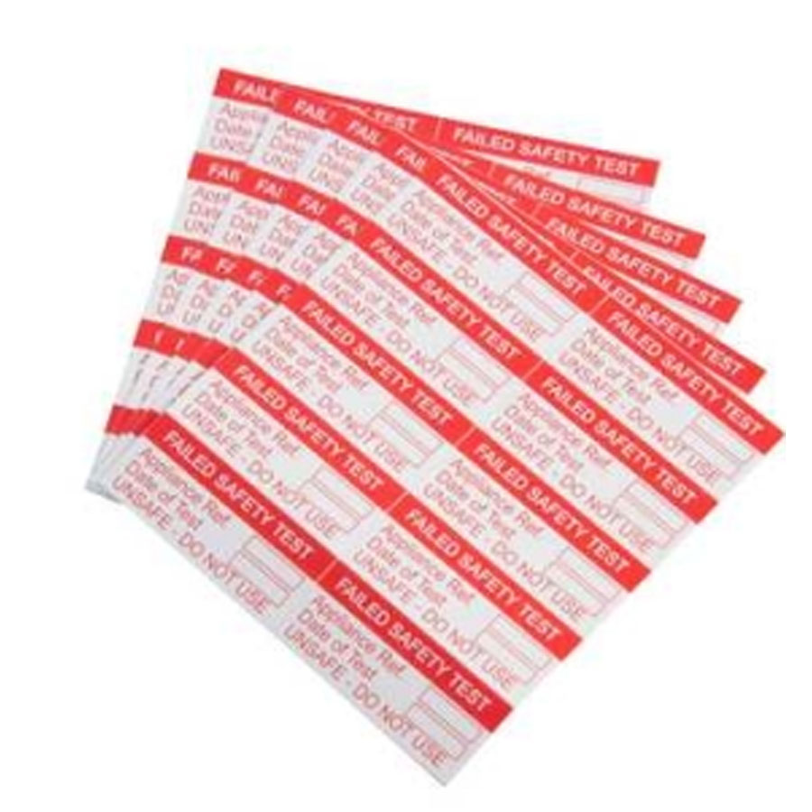 FAIL TEST LABELS  SML (PK50)