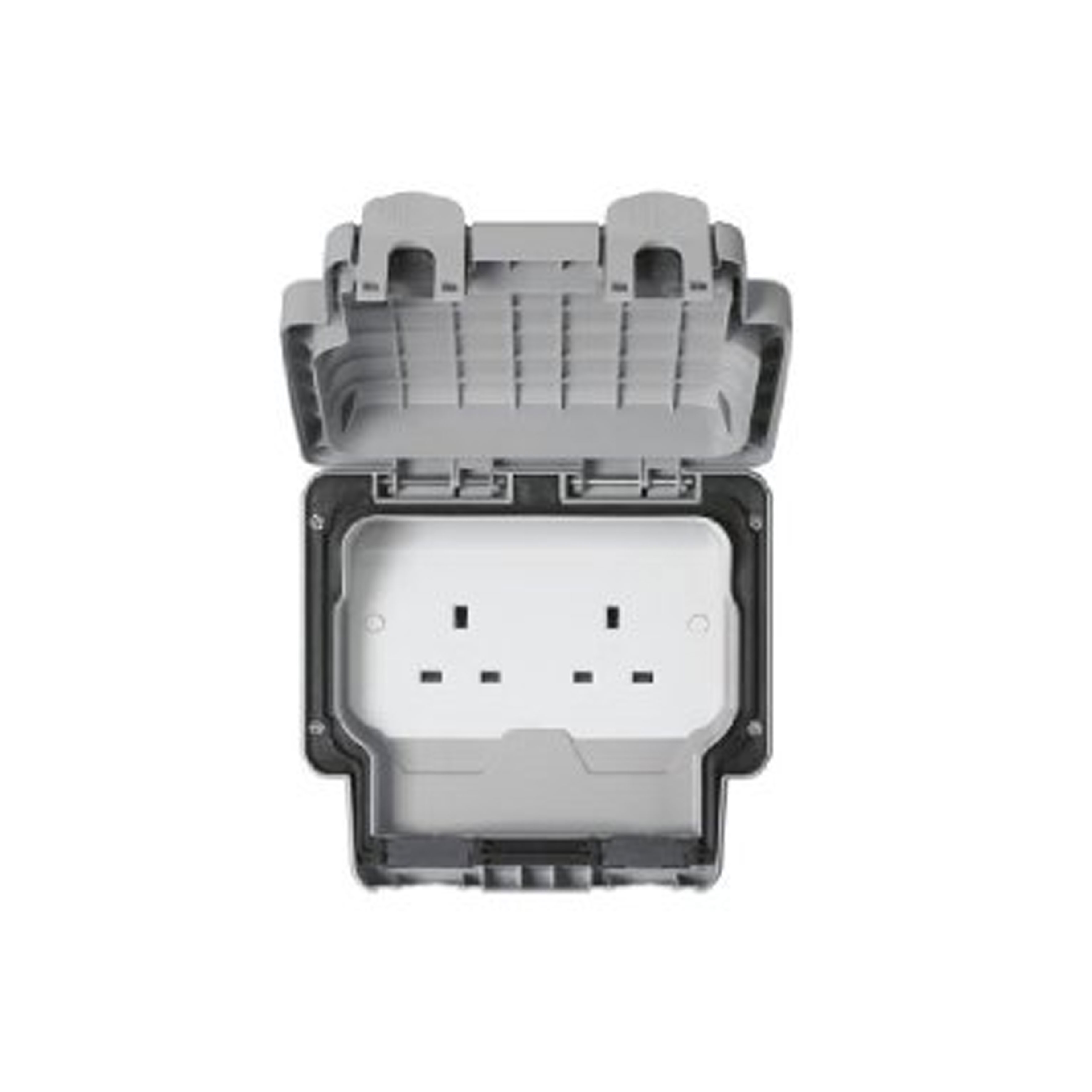 IP66 SOCKET 2GANG UNSWITCHED