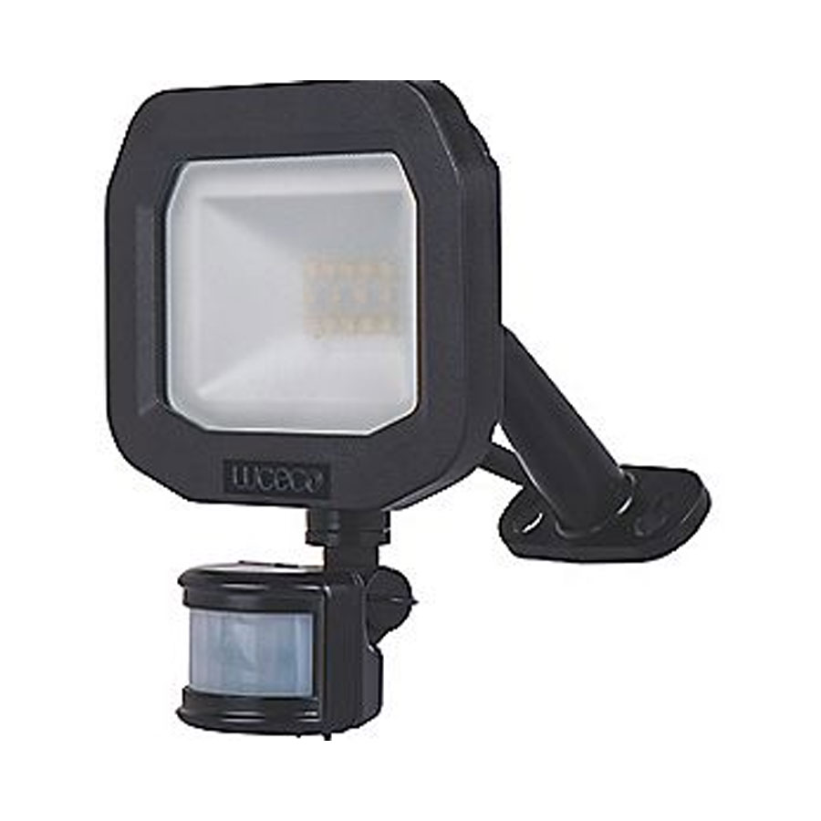 FLOODLIGHT LED WITH PIR 20W BLACK 5K