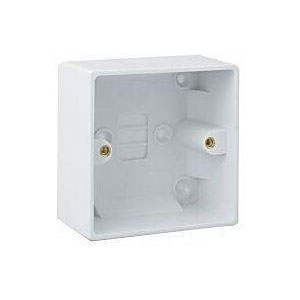 Lga Selectric Lg8 47 1 Gang 47mm Deep Surface Pattress Box In White Switches Sockets Electrical Accessories Powerpoint Electrics Limited