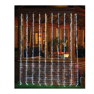 LED WATERFALL CURTAIN WHITE