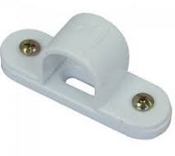 SPACE BAR SADDLE 20mm PVC WHI