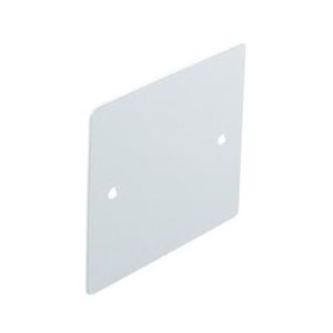 BLANK PLATE SINGLE 1GANG 2mm PVC WHI