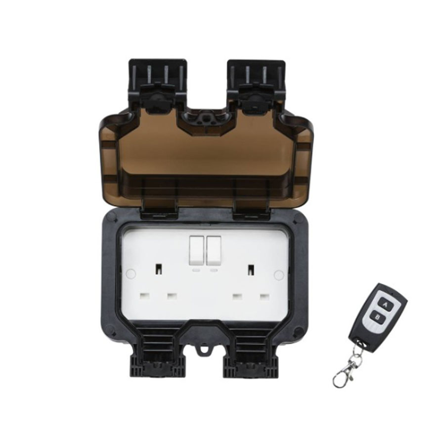 IP66 2GANG SWITCH SOCKET REMOTE