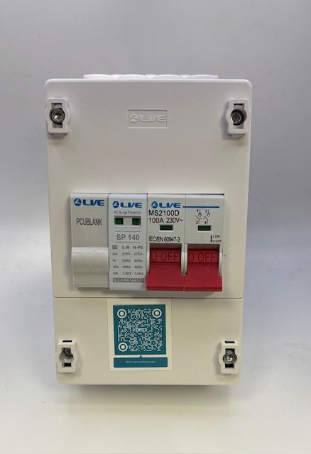 METER SWITCH 100A 4MODS c/w SPD