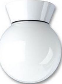 Robus 100W IP44 Bathroom Ceiling Globe White