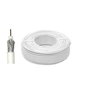 SAT100 / CT100 COAX CABLE WHITE