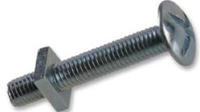RB612 = M6X12 ROOFING NUT   BOLT