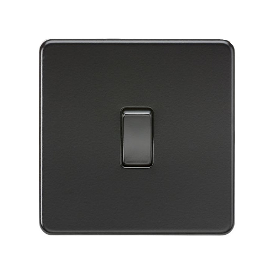 SWITCH 1GANG 2WAY MATT BLACK