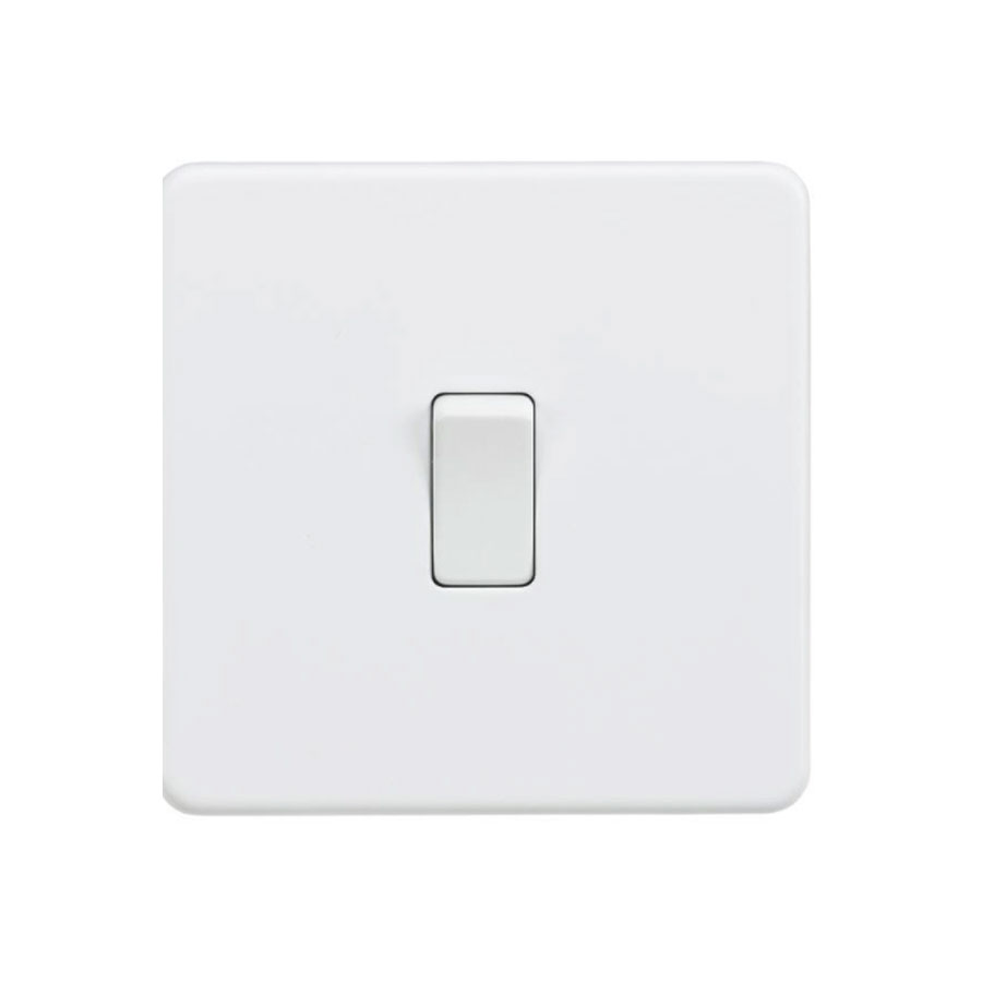 SWITCH 1GANG 2WAY MATT WHITE