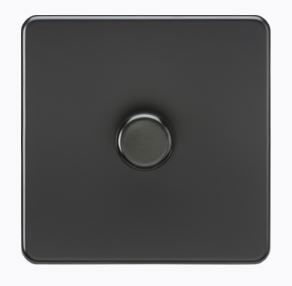 DIMMER 1GANG MATT BLACK