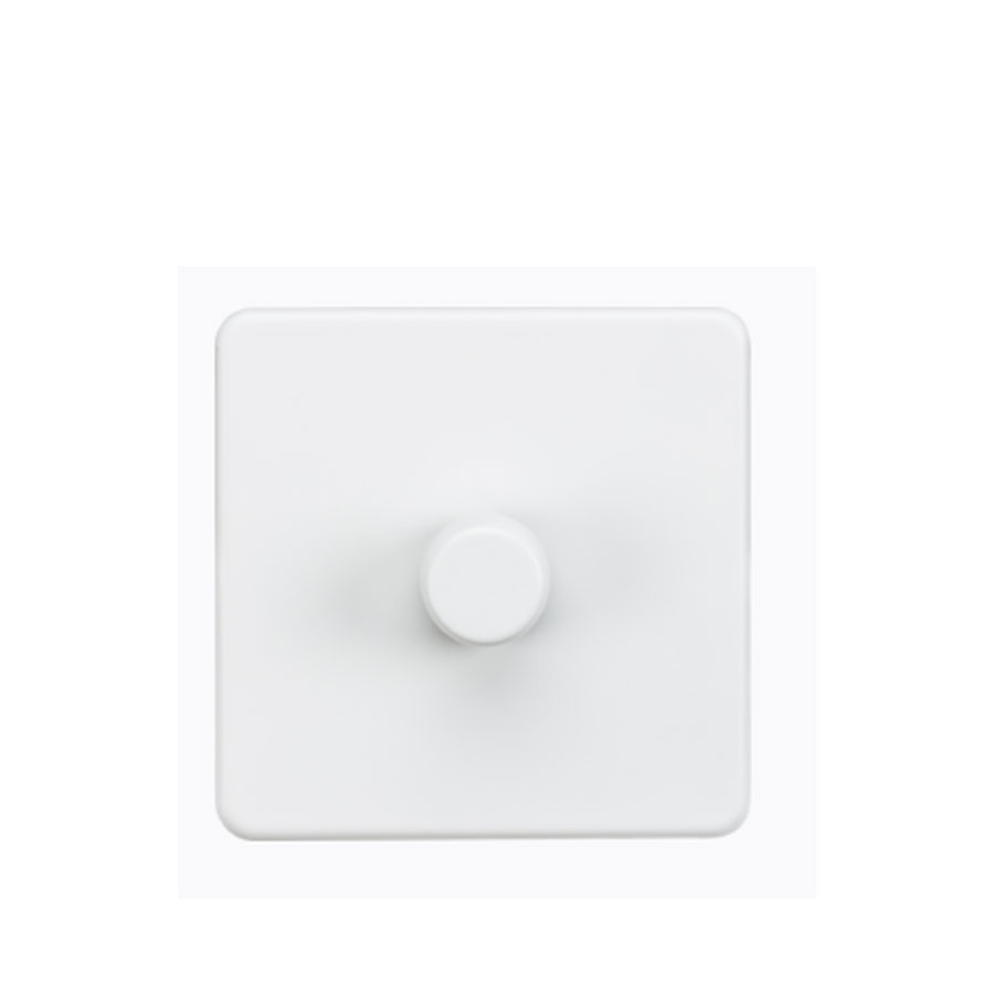 DIMMER 1GANG LED MATT WHITE
