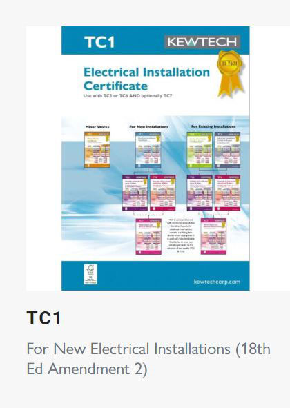 ELECTRICAL INSTALLATION CERTIFICATES