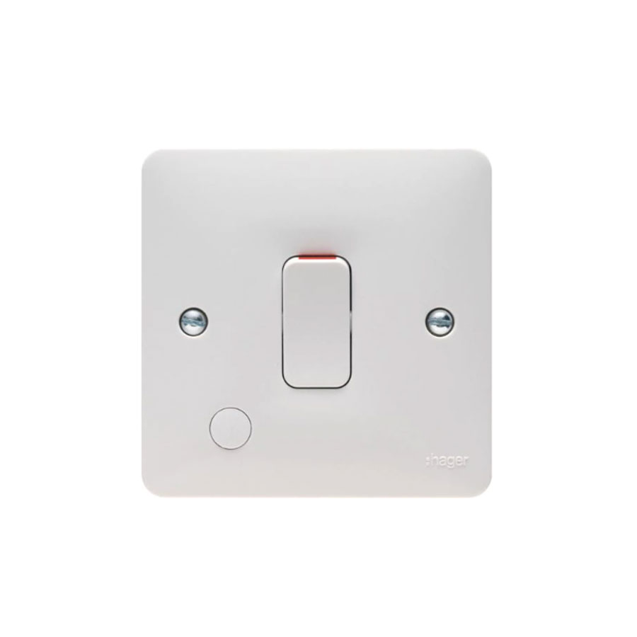 SWITCH 1GANG 20A DP- PVC WHITE