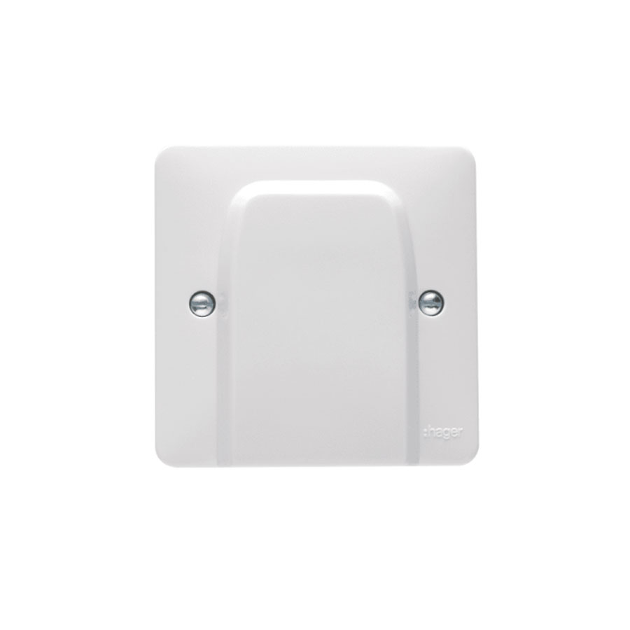 COOKER OUTLET PLATE PVC WHITE