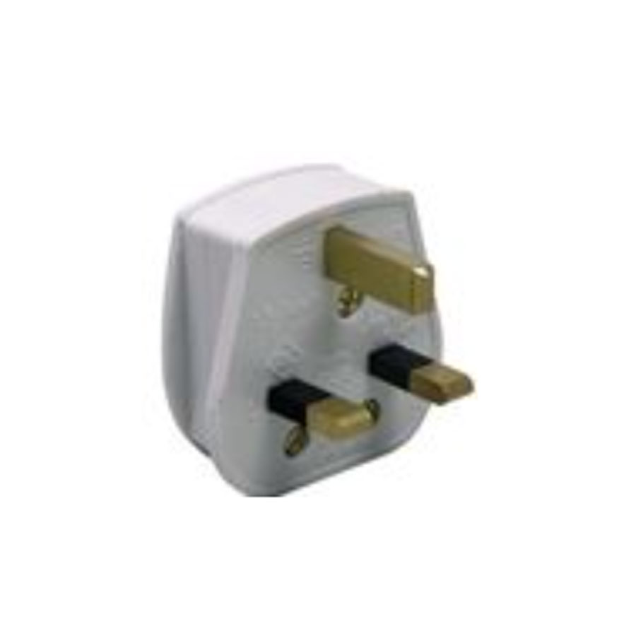 13A PLUG TOP WHITE