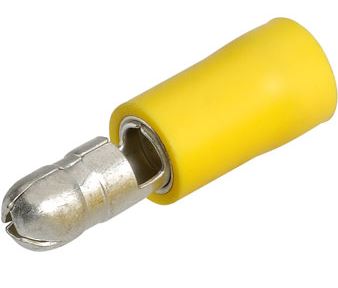 MALE BULLET 4mm YELLOW