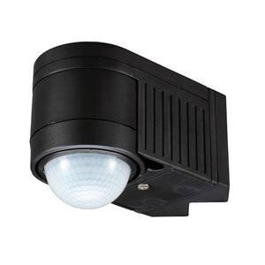 PIR DETECTOR 360 DEGREE 12M RANGE BLACK (LED)